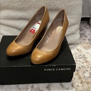 Vince Camuto Brown Leather Heels